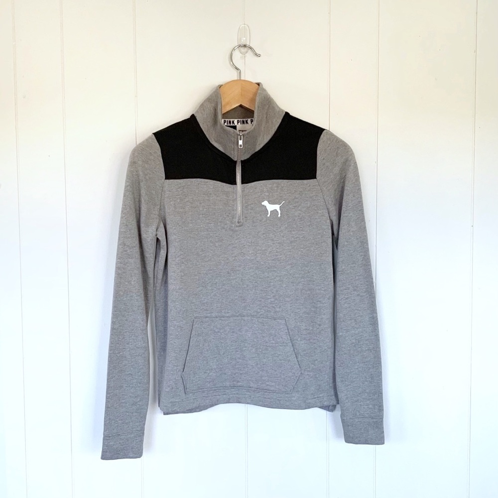 PINK Victoria's Secret 3/4 Zip Sweat Shirt Size XS